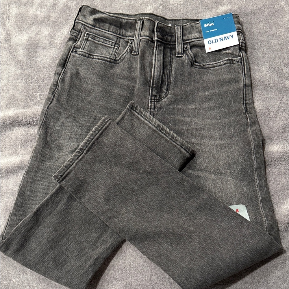 Old Navy Gray Slim Jeans for Kids. NWT
